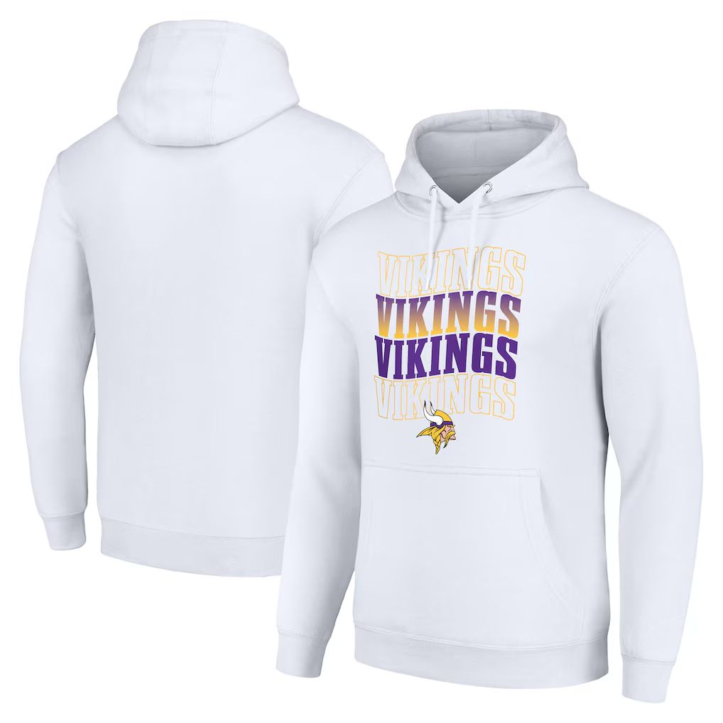 Men 2026 NFL Minnesota Vikings White Hoodie hooded style 02->minnesota vikings->NFL Jersey